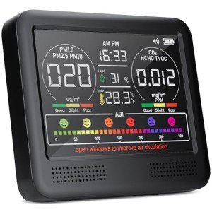16-in-1 Indoor Air Quality Monitor with Alerts