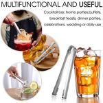 DUGATO Stainless Steel Ice Tongs - 2 Pack