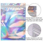 50 Pack Holographic Zip Bags 6x9 Inches