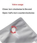 Gas Sampling Bags with Valves - Set of 5