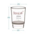 Borosilicate Glass Gooch Crucible, Low Form, 30 ml