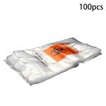 100 Pcs Clear Ziplock Specimen Bags with Biohazard