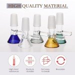 Colorful 6-Pack Glass Funnels with Handle