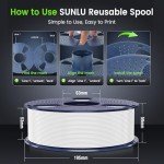 SUNLU 1.75mm Transparent PLA 3D Printer Filament