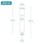 Borosilicate Glass Dropping Funnel with PTFE Stopcock