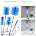 3-Piece Flexible Drain Brush Set for Cleaning