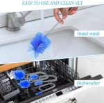 3-Piece Flexible Drain Brush Set for Cleaning