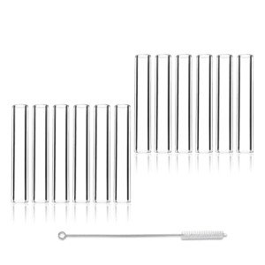 12 Pcs 3" Borosilicate Glass Tubes with Brush