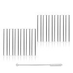 12 Pcs 3" Borosilicate Glass Tubes with Brush