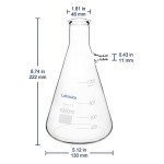 Borosilicate Filtering Flask with Tubulation, 1000 ml