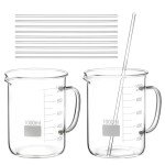 Borosilicate Glass Beakers with Stir Rods Set