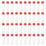 20mL Plastic Test Tubes, 40 Pack, Screw Cap