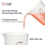 12 Pcs 100ml Plastic Lab Beakers with Graduations