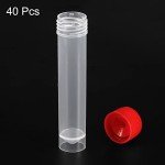 20mL Plastic Test Tubes, 40 Pack, Screw Cap