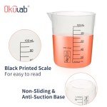 12 Pcs 100ml Plastic Lab Beakers with Graduations