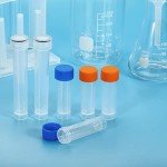 20mL Plastic Test Tubes, 40 Pack, Screw Cap