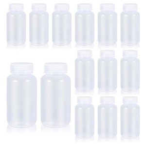 14-Pack Plastic Reagent Bottles with Screw Caps
