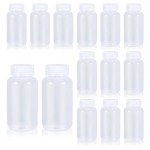 14-Pack Plastic Reagent Bottles with Screw Caps