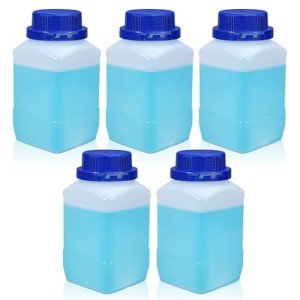 ASEVAT 16.9oz Plastic Lab Reagent Bottles (5 Pack)