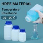 ASEVAT 16.9oz Plastic Lab Reagent Bottles (5 Pack)