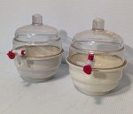 Set of 2 Space Saver Vacuum Desiccators