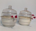 Set of 2 Space Saver Vacuum Desiccators