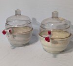 Set of 2 Space Saver Vacuum Desiccators