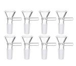 8 Pack Glass Funnels - 14mm for Labs & Home