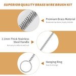 Brass and Steel Wire Brush Set for Cleaning