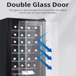 28-Bottle Wine Cooler with Digital Temperature Control