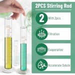 12-Piece Borosilicate Lab Glassware Set