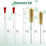 12-Piece Borosilicate Lab Glassware Set