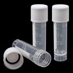 100 Pack 2 ml Plastic Cryogenic Vials