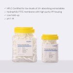 COBETTER 100 Pack 25mm PTFE Syringe Filters