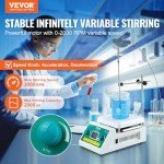 VEVOR Magnetic Stirrer & Hot Plate, 2000ml Capacity