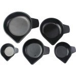 Plastic Weighing Dishes with Narrow Spout - Set of 5
