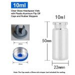 DIELLY 10 Pack 10ml Glass Lab Vials