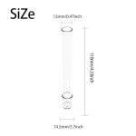Straight Glass Tube Stem – 110mm, 12mm Diameter (3 pcs)