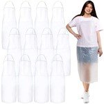 JaGely 12 Pack Waterproof Heavy Duty Plastic Aprons