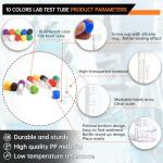 100pcs 2ml Plastic Vials with Caps & Droppers