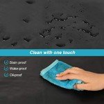 2 Pack Heavy Duty Waterproof Rubber Aprons - Black