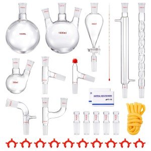 1000ml Lab Distillation Kit - 29 pcs Glassware