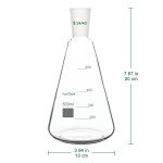 24/40 Borosilicate Glass Erlenmeyer Flask