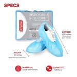 XFasten Eco-Friendly Disposable Shoe Covers - 100 Pack