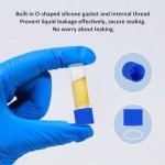 500pcs 2ml Plastic Sample Vials with Caps