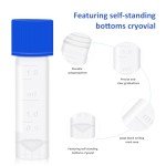 500pcs 2ml Plastic Sample Vials with Caps