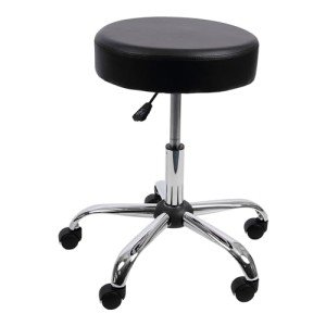 Alera Height Adjustable Backless Lab Stool - Black
