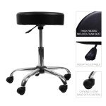 Alera Height Adjustable Backless Lab Stool - Black