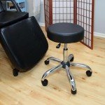 Alera Height Adjustable Backless Lab Stool - Black