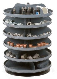 Durham Rotabin with 6 Shelves, 360lbs Capacity